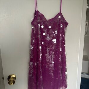 Purple Sequin Dress